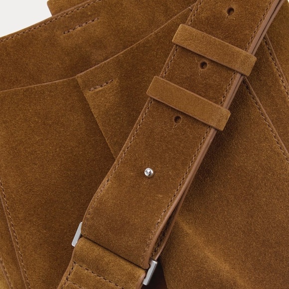 Everlane THE MINI STUDIO BAG Russet Suede NWT - Picture 4 of 7